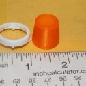 Single Nylint 3D Print Orange Flasher w/White Bezel Replacement Toy Part Alternate View 1 Single Nylint 3D Print Orange Flasher w/White Bezel Replacement Toy Part Alternate View 1
