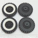 Set of 4 Tonka Plastic Wheels/Inserts Replacement Toy Parts Alternate View 2