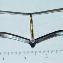 Doepke Jaguar Replacement Windshield Toy Part  Chrome Plate Alternate View 1