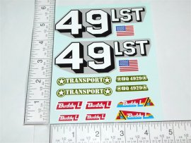 Buddy L LST Landing Craft Boat & Vehicles Replacement Sticker Set