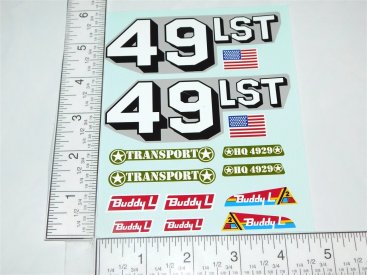 Buddy L LST Landing Craft Boat & Vehicles Replacement Sticker Set Main Image Buddy L LST Landing Craft Boat & Vehicles Replacement Sticker Set Main Image