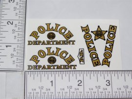 Marx Plastic Police Car Replacement Sticker