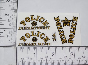 Marx Plastic Police Car Replacement Sticker Main Image Marx Plastic Police Car Replacement Sticker Main Image