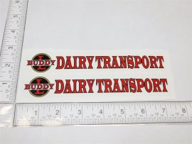 Buddy L Dairy Transport Replacement Sticker Set