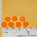 Set 7 Tonka 3D Printed Amber Plastic Tonka Winnebago Clearance Lights Main Image