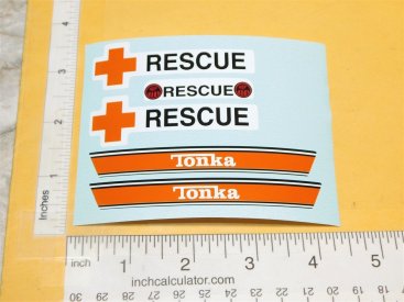 Mini Tonka Jeep Wagoneer Ambulance Replacement Sticker Set Main Image