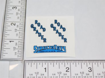 Structo Road Grader Construction Toy Replacement Stickers Main Image Structo Road Grader Construction Toy Replacement Stickers Main Image
