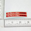Pair Superfast Matchbox #74 Baron of Beef Daimler Bus Stickers Main Image
