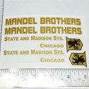 Steelcraft Mandel Brothers Van Truck Replacement Sticker Set Main Image