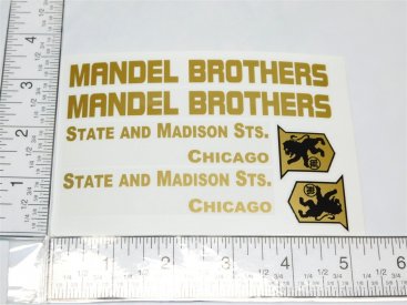 Steelcraft Mandel Brothers Van Truck Replacement Sticker Set Main Image Steelcraft Mandel Brothers Van Truck Replacement Sticker Set Main Image