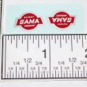 Vintage GAMA Toys Silver/Red Replacement Stickers Main Image