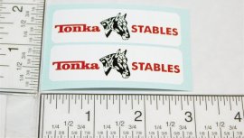 Mini Tonka Stables Horse Trailer Replacement Stickers