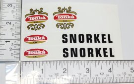 Tonka Snorkel Fire Truck Replacement Sticker Set