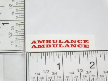 Corgi Commer Ambulance Van Replacement Sticker Set Main Image