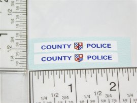 Corgi Commer County Police Van Replacement Sticker Set