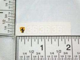 Corgi Ferrari Formula 1 Racer Replacement Sticker Set