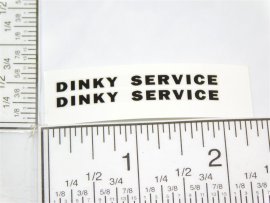 Dinky Service Toy Wrecker Tow Truck Replacement Sticker Set