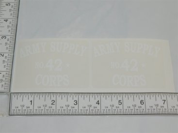 Wyandotte Army Supply Corps Replacement Stickers Main Image