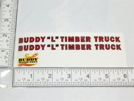 Buddy L Wood Timber Toter Truck Replacement Sticker Set Buddy L Wood Timber Toter Truck Replacement Sticker Set