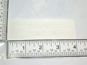 Structo Pines Resort Pickup Truck Replacement Stickers Main Image