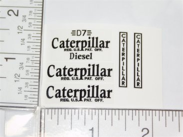 Reuhl CAT D7 Bulldozer & Ripper Implement Replacement Sticker Set Main Image