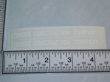 Structo Construction Company Bulldozer Toy Replacement Stickers Main Image