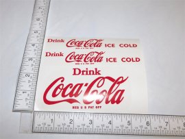 Smith Miller Yellow GMC Coca Cola Truck Replacement Sticker Set