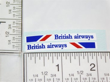 Pair Superfast Matchbox #65 Airport Coach British Airways Stickers Main Image