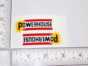 Pair Marx Powerhouse Red Stripe Logo Door Stickers Main Image