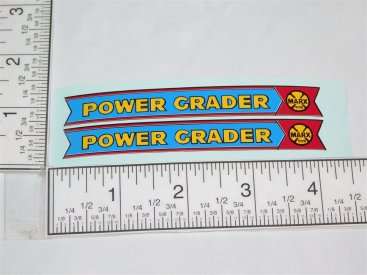 Pair Marx Lumar Power Grader Red/Blue Replacement Sticker Set Main Image