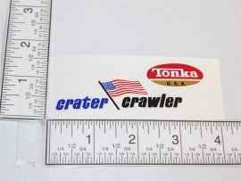 Tonka Crater Crawler Blue Letter Replacement Sticker Set