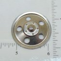 Single Zinc Plated Tonka Round Hole Hubcap Toy Part Alternate View 1