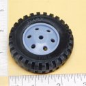 Marx 3D Printed Black Plastic Tire Replacement Toy Part Alternate View 3