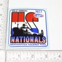 3" 1977 NHRA US Nationals Drag Racing Logo Sticker Main Image