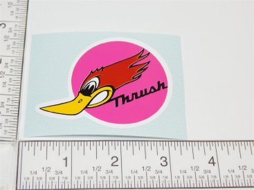 3" Thrush Mufflers Woodpecker Logo Sticker Main Image
