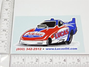 5" Lucas Oil Products Funny Car Dragster Logo Sticker Main Image