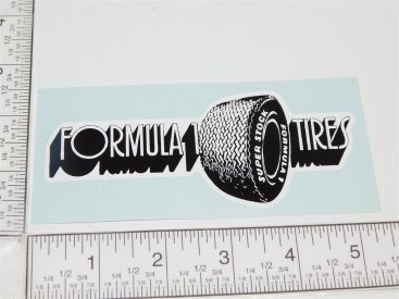 5" Formula 1 Super Stock Tires Logo Sticker Main Image