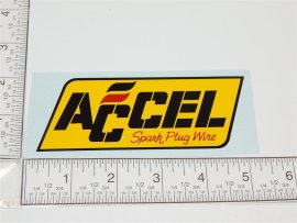 5" Accel Spark Plug Wires Logo Sticker