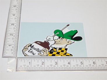 5" Custom Mountain Dew Hillbilly Logo Sticker Main Image