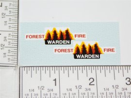 Corgi Forest Fire Warden Land Rover Replacement Sticker Set