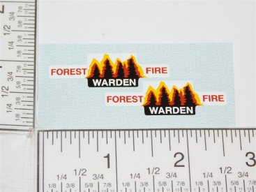 Corgi Forest Fire Warden Land Rover Replacement Sticker Set Main Image