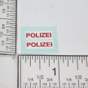 Corgi Polizei Volkswagen Bug Replacement Sticker Set Main Image