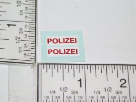 Corgi Polizei Volkswagen Bug Replacement Sticker Set