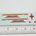 Matchbox #K-49 Speed Kings Ambulance Replacement Sticker Set Main Image