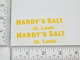 Pair Metalcraft Hardy's Salt Box Van Delivery Truck Stickers