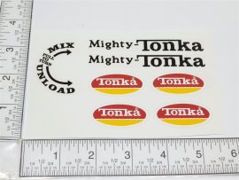 Mighty Tonka 1974/75 Ready Mix Cement Truck Replacement Sticker Set