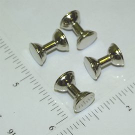 Set of 4 Plated Tonka Dumbell Light Cast Replacement Parts