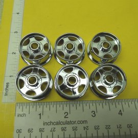 Single Chrome Plated Smith Miller 5 Spoke Cast Replacement Wheel Part Single Chrome Plated Smith Miller 5 Spoke Cast Replacement Wheel Part