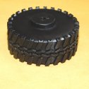 Set of 4 Tonka 3D Printed Black Plastic Custom Mudder Wheels Alternate View 3