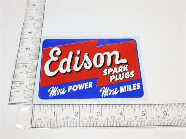 5" Edison Spark Plugs Logo Sticker Main Image